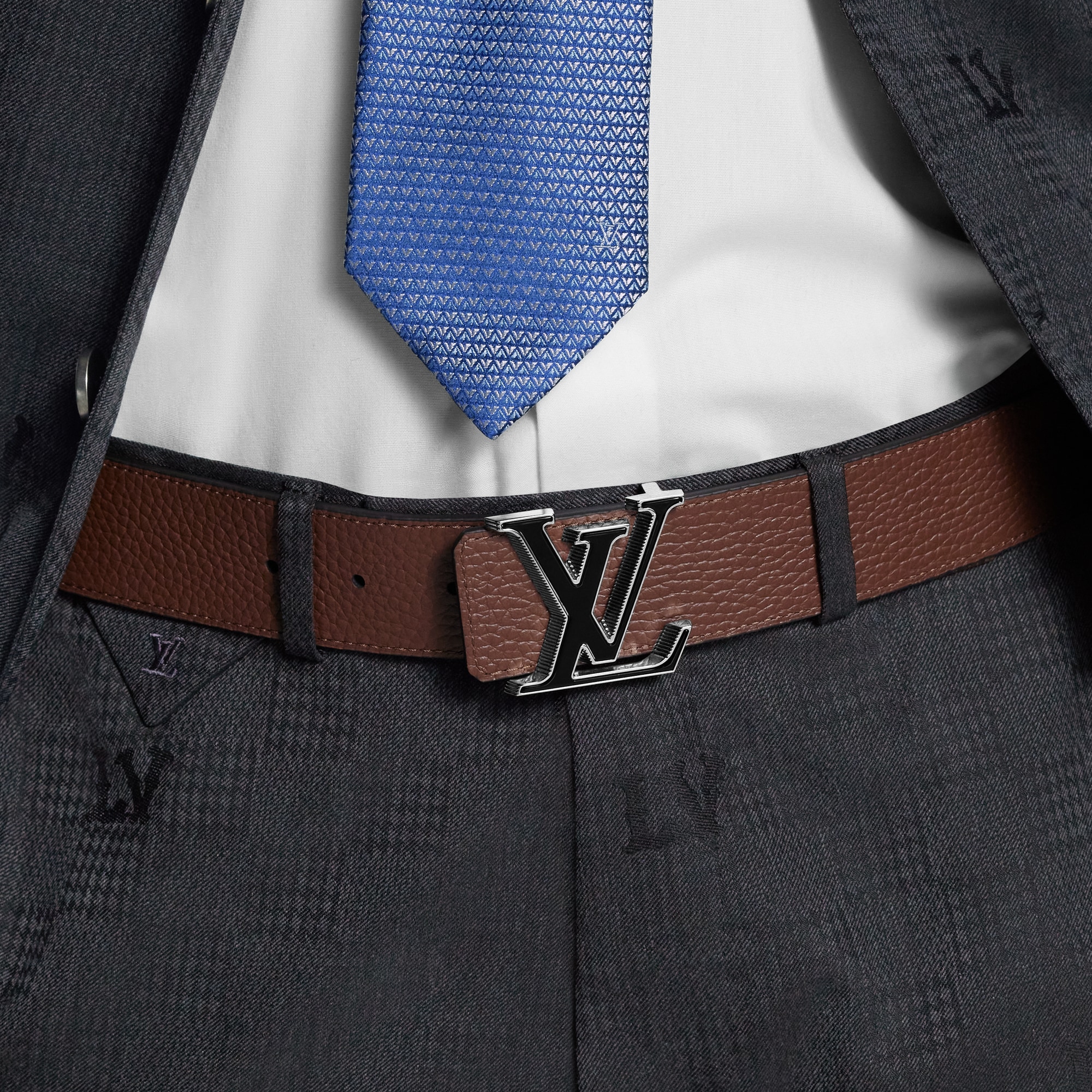 LV Tilt 40mm Reversible Belt Taurillon Leather - Men